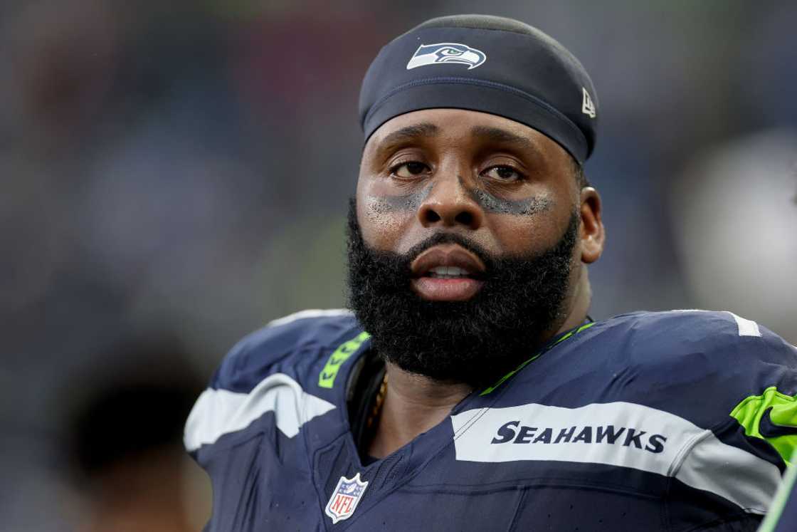 Seattle Seahawks looks on during a game Seattle Seahawks looks on during a game
