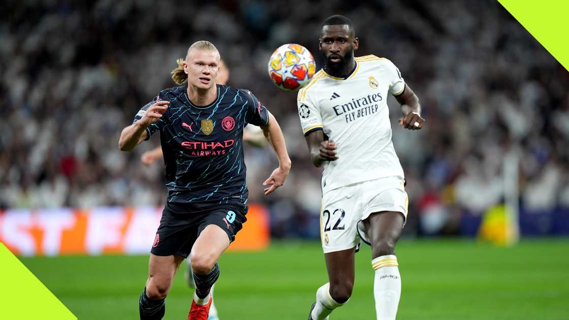 Real Madrid star Antonio Rudiger and Manchester City's Erling Haaland have battled many times Real Madrid star Antonio Rudiger and Manchester City's Erling Haaland have battled many times