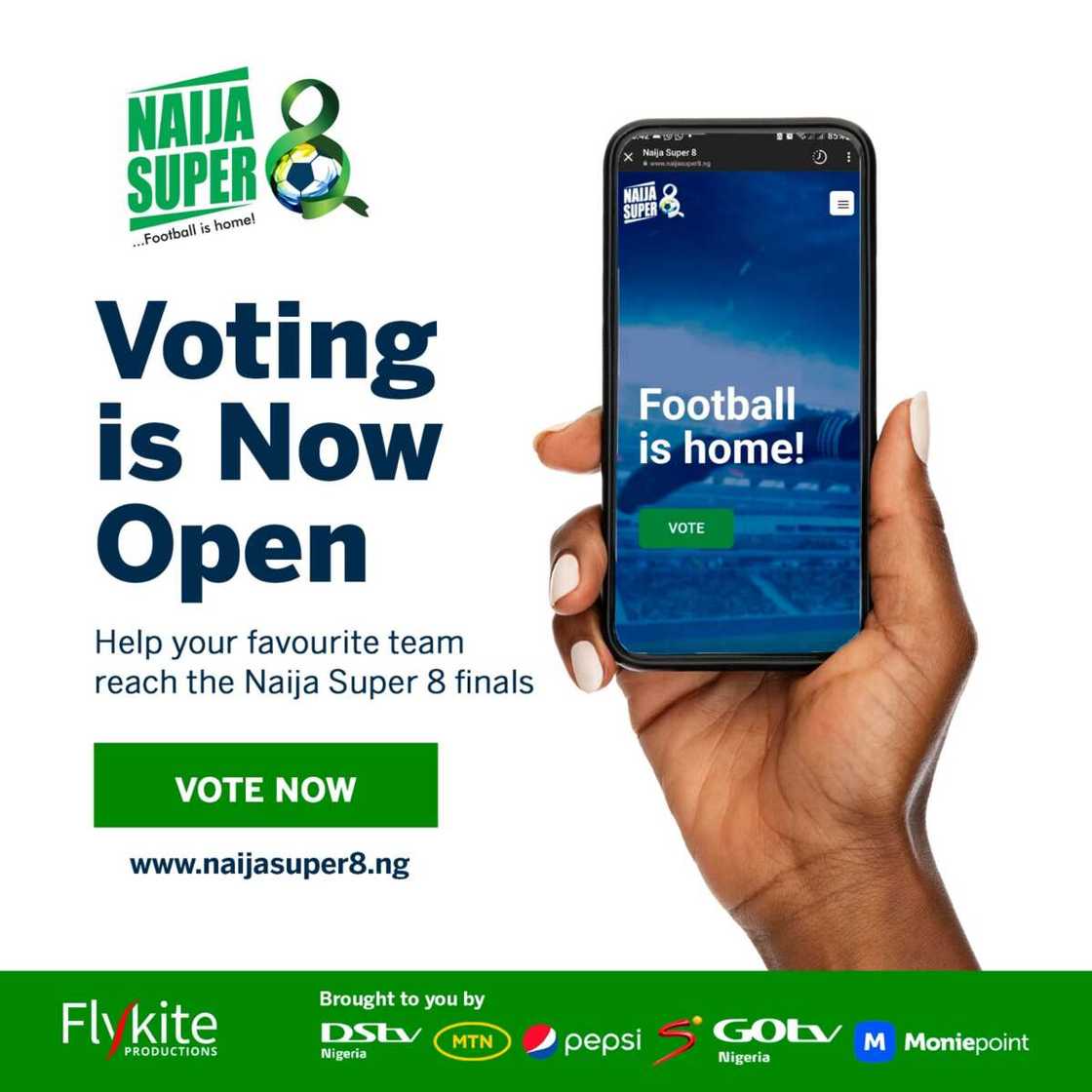 It’s Time to Vote your Favourite Local League Club into Naija Super 8! It’s Time to Vote your Favourite Local League Club into Naija Super 8!