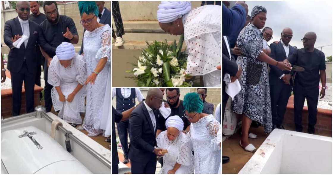 Photos of Sammie Okposo's wife, daughter and family at his final burial Photos of Sammie Okposo's wife, daughter and family at his final burial