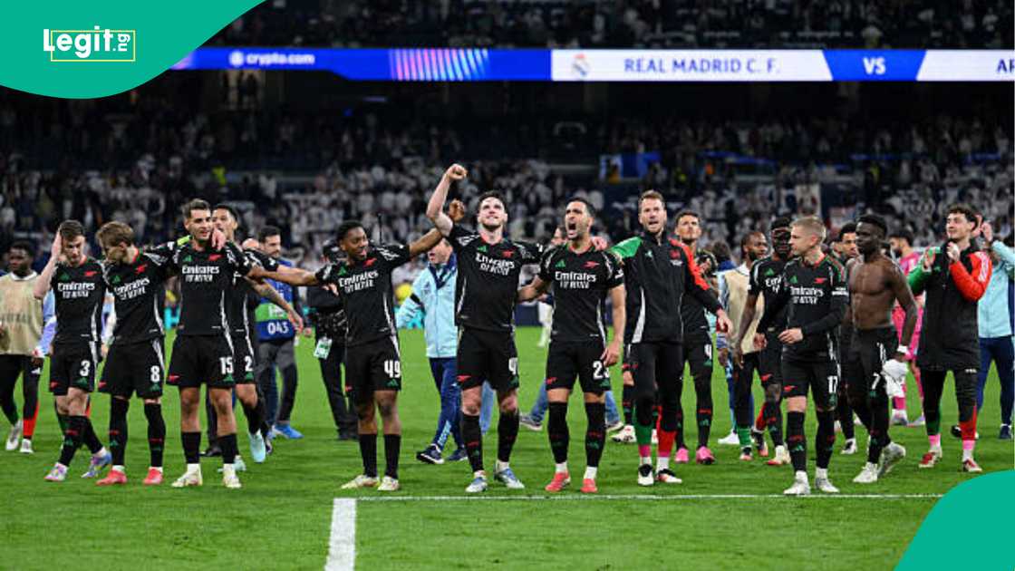 Arsenal, Champions League, Real Madrid, defending, champions, Santiago Bernabeu, Paris Saint-Germain, UCL, semi-final, first leg. Arsenal, Champions League, Real Madrid, defending, champions, Santiago Bernabeu, Paris Saint-Germain, UCL, semi-final, first leg.