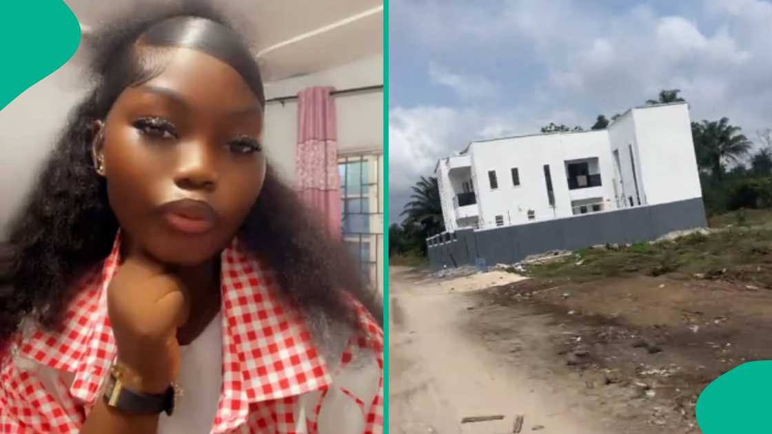 Lady shares video of GehGeh's new mansion, names its location
