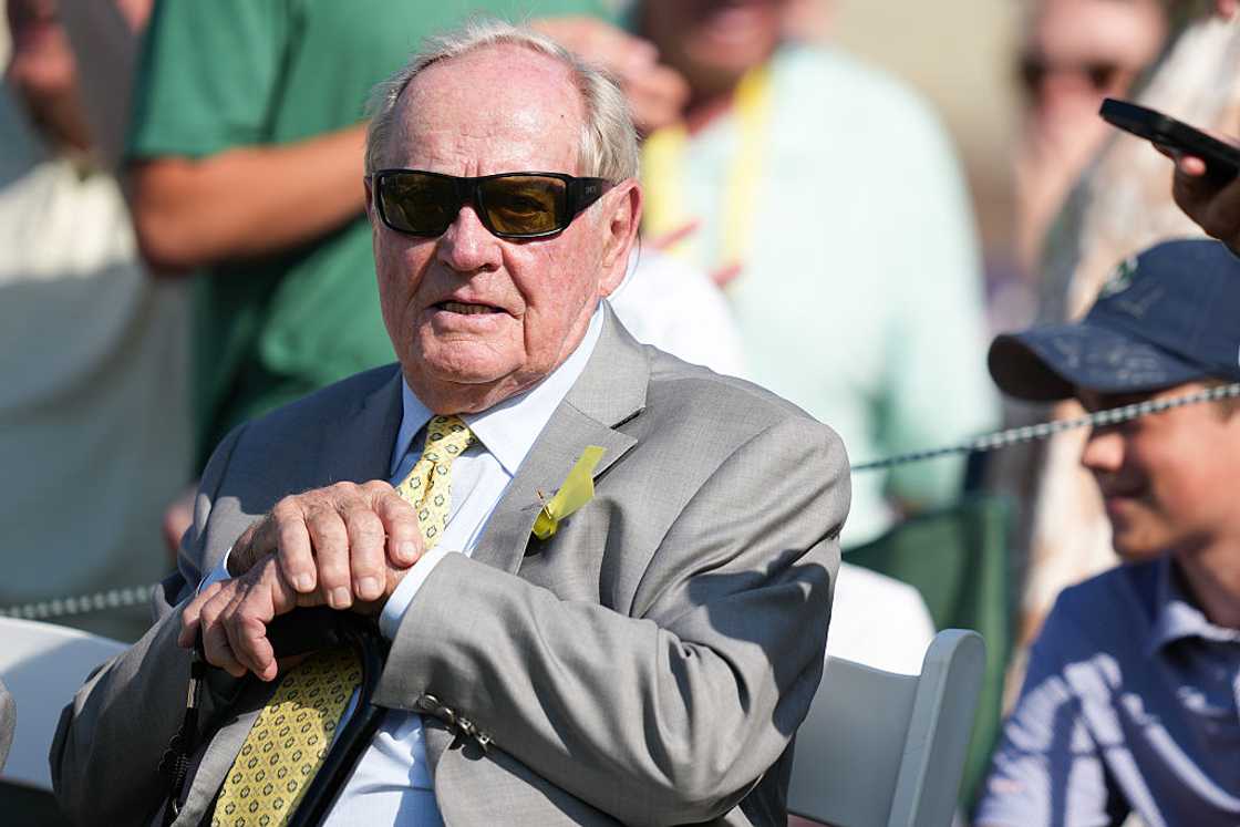 Jack Nicklaus sits near the 18th green during the final round of the Memorial Tournament Jack Nicklaus sits near the 18th green during the final round of the Memorial Tournament
