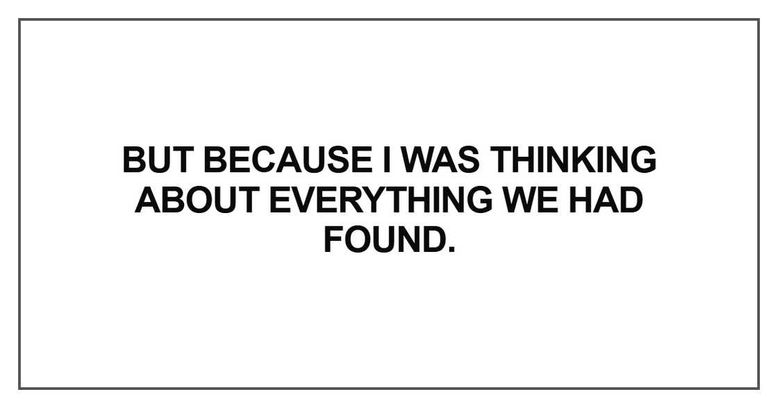 But because I was thinking about But because I was thinking about