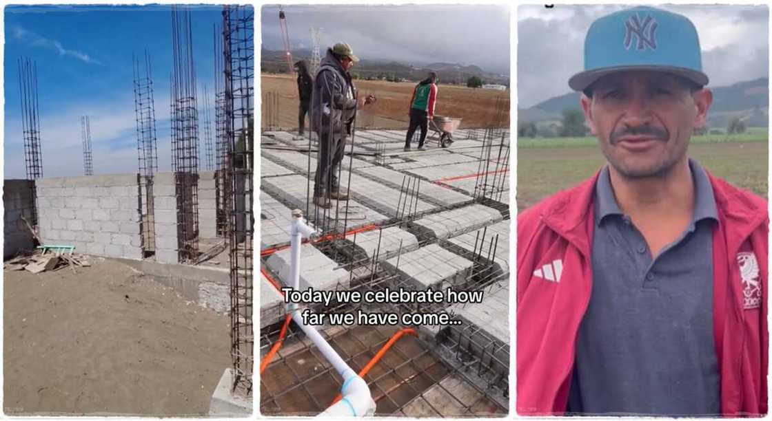 Photos of a man building his house after he was deported. Photos of a man building his house after he was deported.