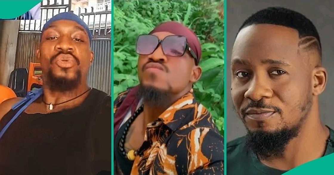 Man who bears striking resemblance to late Junior Pope confuses netizens. Man who bears striking resemblance to late Junior Pope confuses netizens.