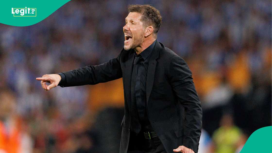 Diego Simeone, Ademola Lookman, Atletico Madrid, Real Sociedad, Copa del Rey, La Liga. Diego Simeone, Ademola Lookman, Atletico Madrid, Real Sociedad, Copa del Rey, La Liga.