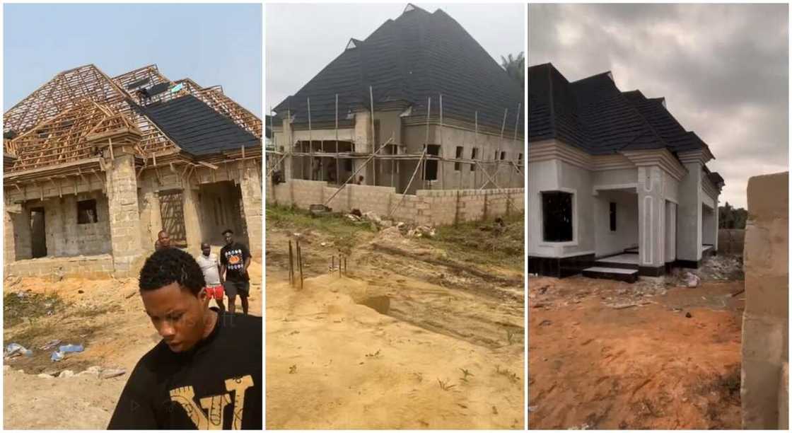 Photos of a new house built by a Nigerian man. Photos of a new house built by a Nigerian man.