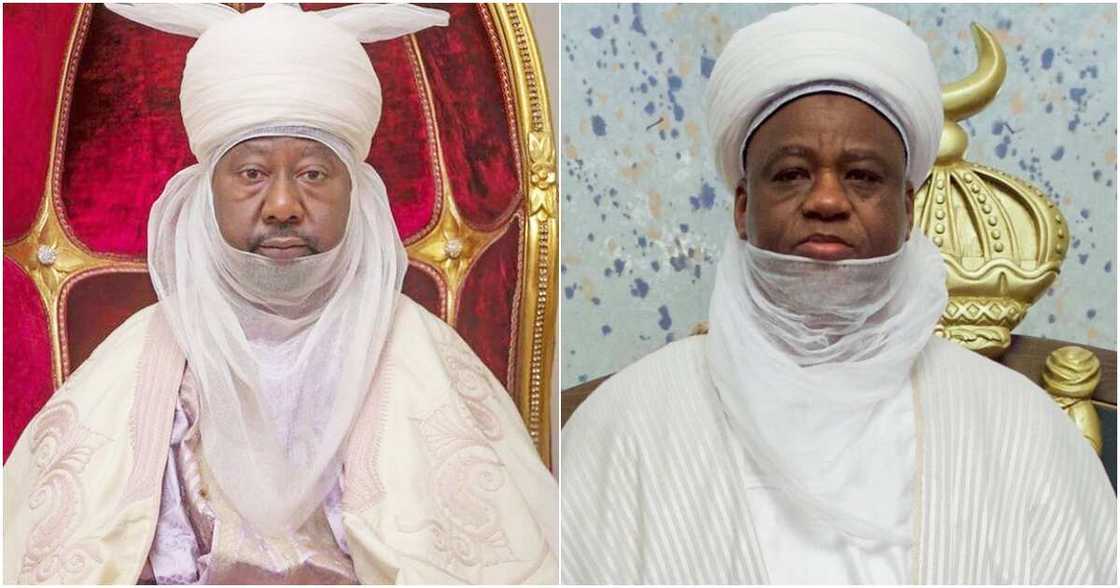 The Sultan of Sokoto, Alhaji Muhammadu Sa’ad Abubakar, and the Emir of Bichi in Kano state, Alhaji Nasir Ado Bayero, Abubakar Imam Galadanchi, London The Sultan of Sokoto, Alhaji Muhammadu Sa’ad Abubakar, and the Emir of Bichi in Kano state, Alhaji Nasir Ado Bayero, Abubakar Imam Galadanchi, London