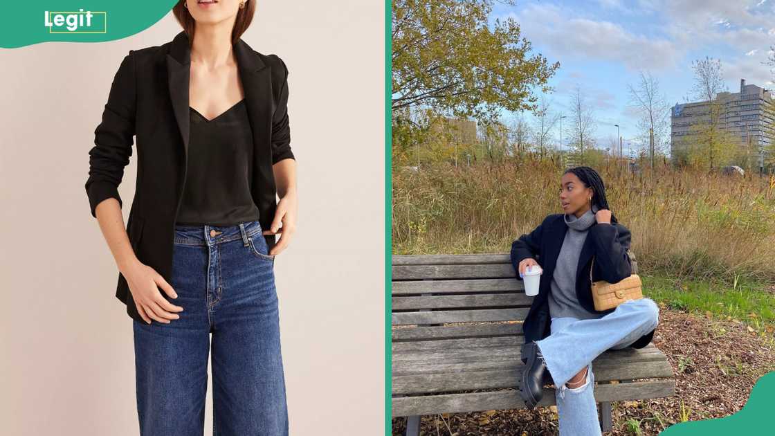 Blazer with jeans for ladies