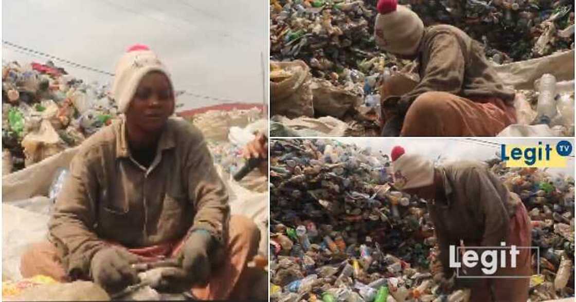 22-year-old lady picks wastes 22-year-old lady picks wastes