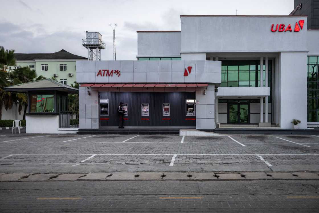 A general view of a United Bank for Africa (UBA) branch in Lekki in Lagos on 16 September 2024. A general view of a United Bank for Africa (UBA) branch in Lekki in Lagos on 16 September 2024.