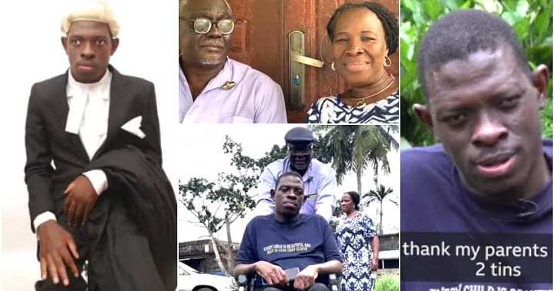 Physically challenged lawyer appreciates parents Physically challenged lawyer appreciates parents