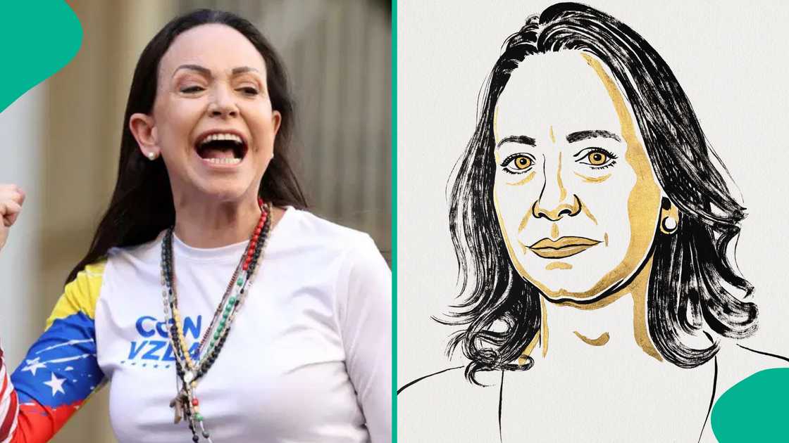 Maria Corina Machado receives the 2025 Nobel Peace Prize for her relentless fight to restore democracy in Venezuela. Maria Corina Machado receives the 2025 Nobel Peace Prize for her relentless fight to restore democracy in Venezuela.