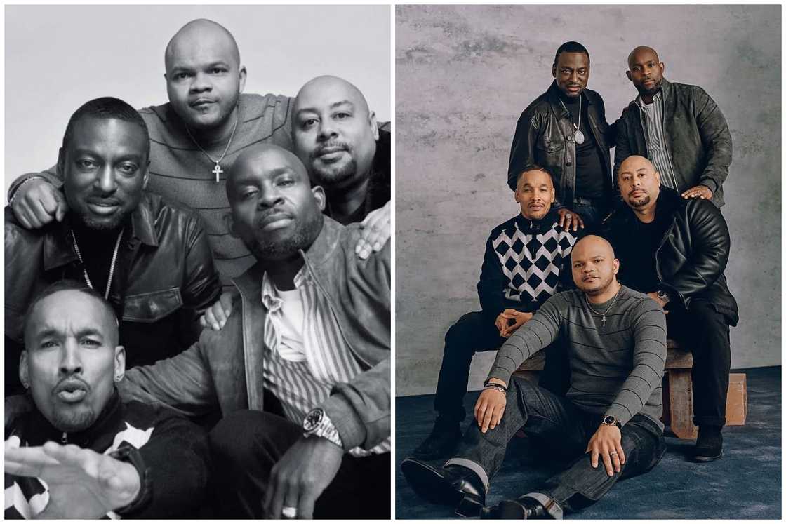 The exonerated five pose for a group photo The exonerated five pose for a group photo