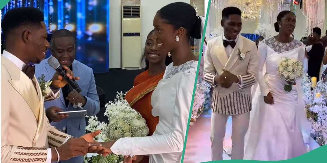 Moses Bliss exchanges marriage vows with wife Moses Bliss exchanges marriage vows with wife