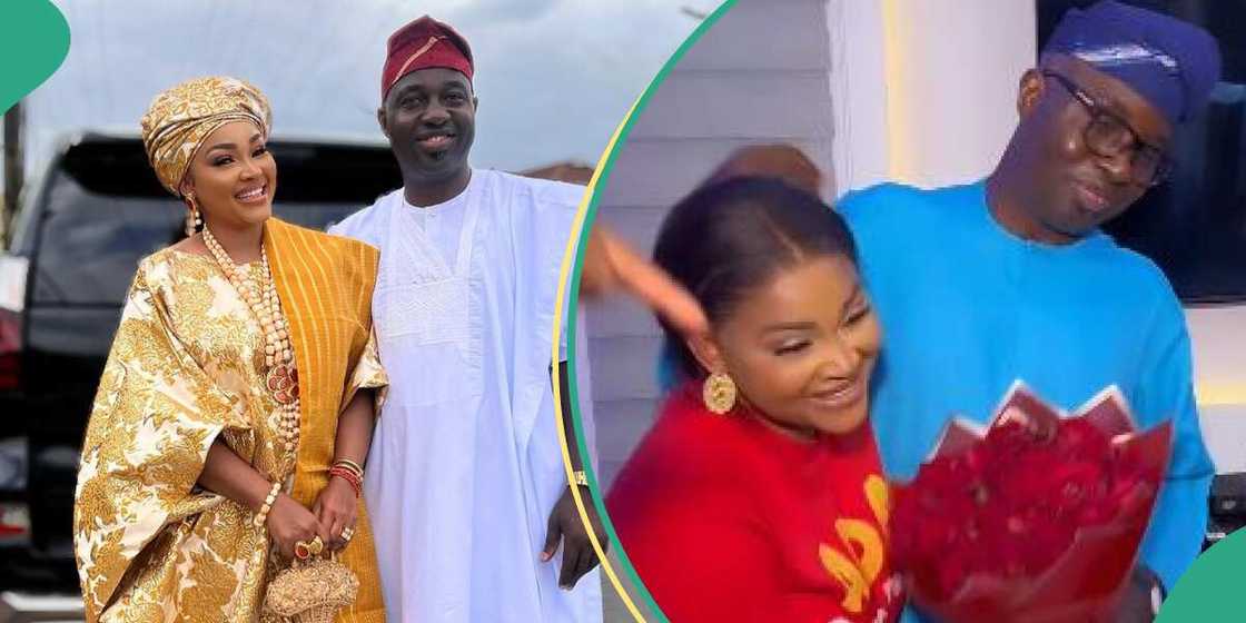 Mercy Aigbe appreciates husband. Mercy Aigbe appreciates husband.