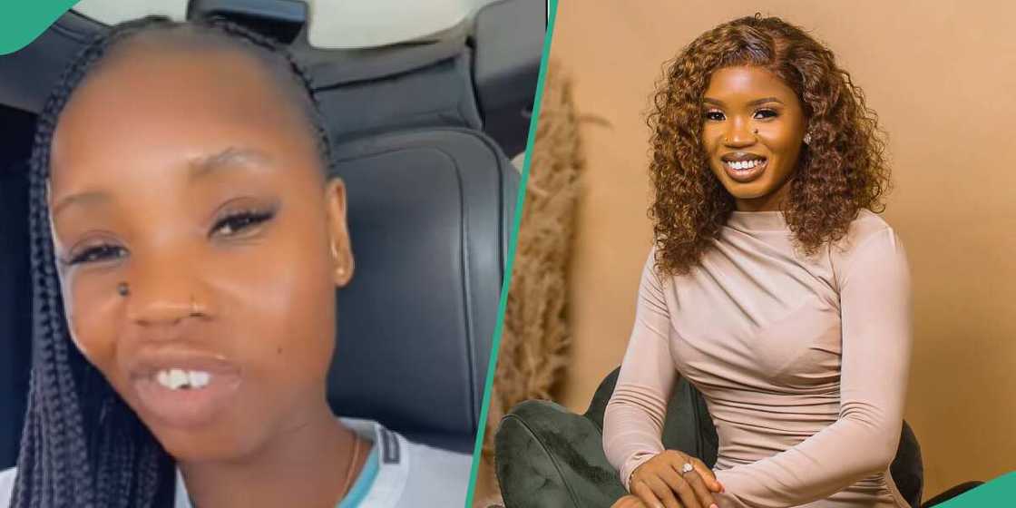 Tomama shows off her scanty braids Tomama shows off her scanty braids