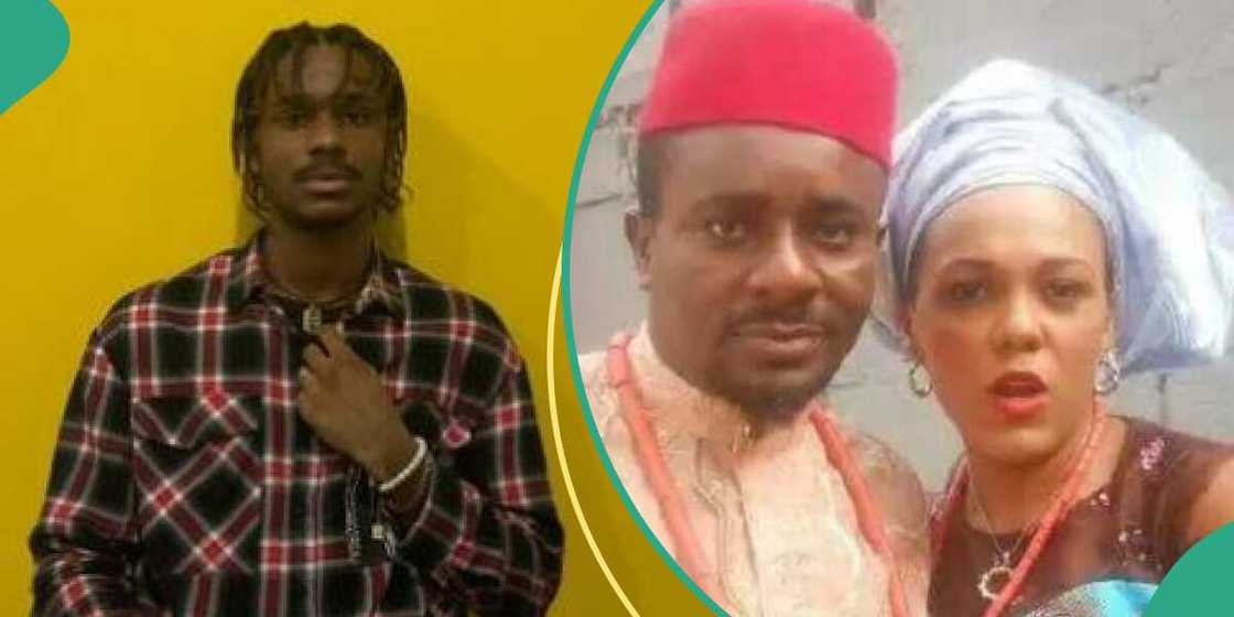 Nigerian actor Emeka Ike with ex-wife and son Nigerian actor Emeka Ike with ex-wife and son