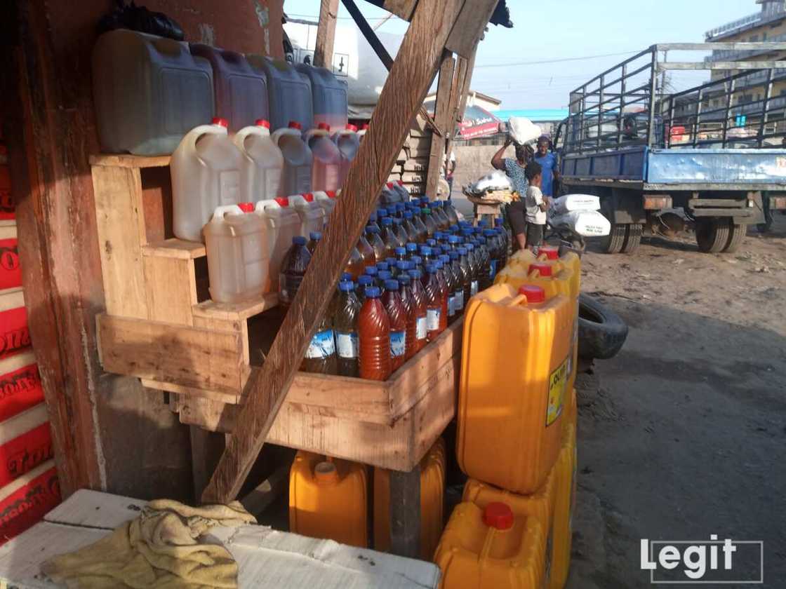 Due to the demand for oil in the market, the cost price increased by over ten percent in recent times. Photo credit: Esther Odili Due to the demand for oil in the market, the cost price increased by over ten percent in recent times. Photo credit: Esther Odili