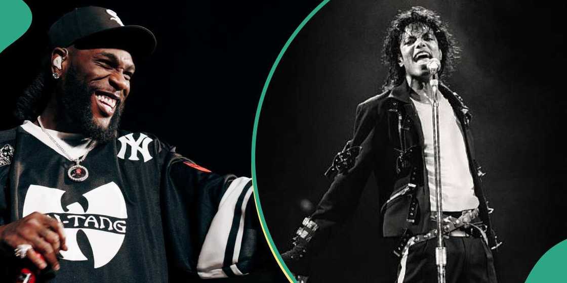 Burna Boy and Michael Jackson. Burna Boy and Michael Jackson.