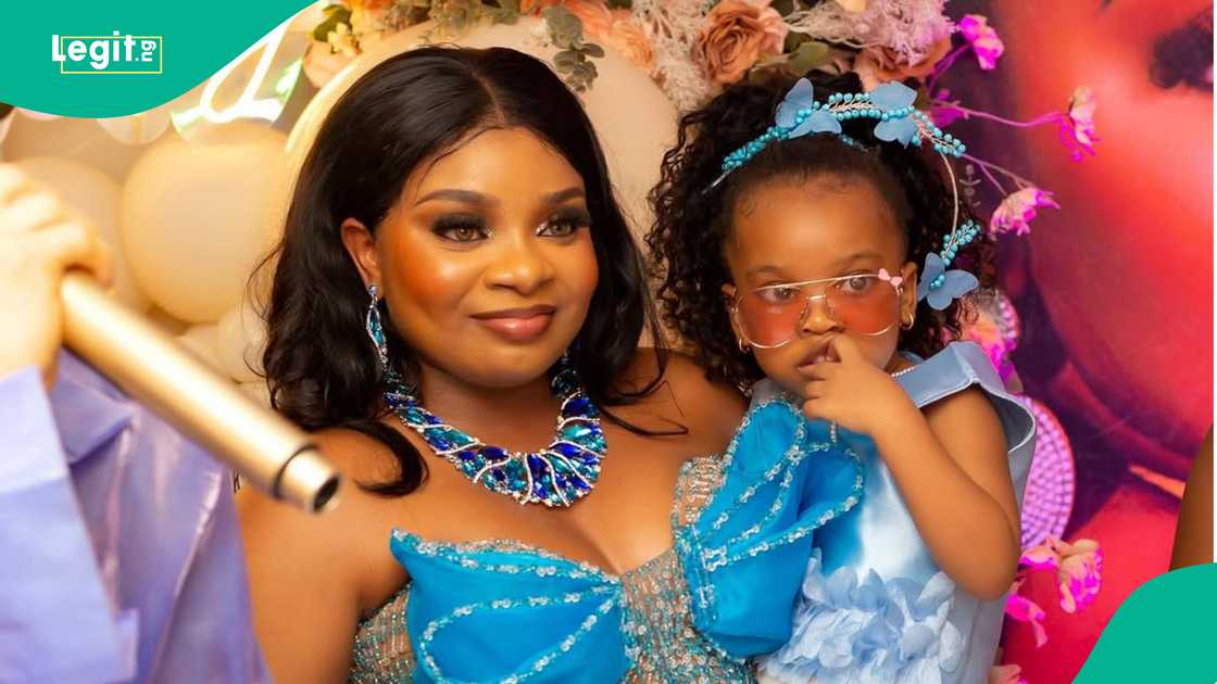 BBNaija star Mercy Antang gushes about her daughter's independence day outfit. BBNaija star Mercy Antang gushes about her daughter's independence day outfit.