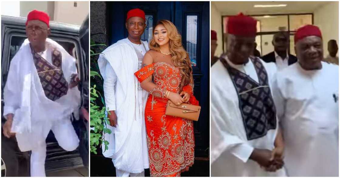 Regina Daniels celebrates Ned Nwoko as he resumes office as senator. Regina Daniels celebrates Ned Nwoko as he resumes office as senator.
