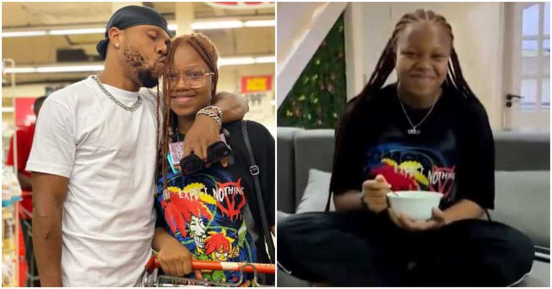 Actor Charles Okocha and his daughter Actor Charles Okocha and his daughter