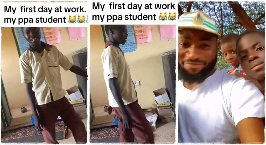 Photos of a NYSC member at his PPA.