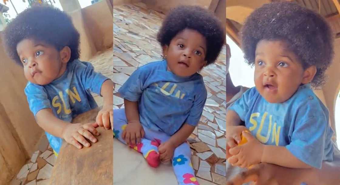 Photos of a beautiful baby girl with long natural hair. Photos of a beautiful baby girl with long natural hair.