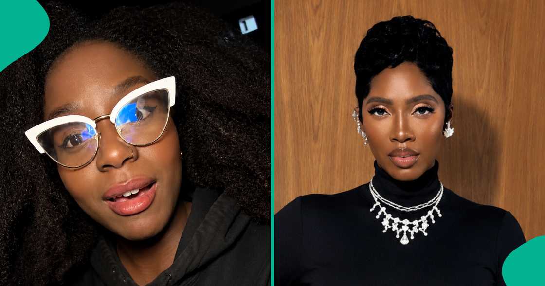 Hairstylist makes requests during Tiwa Savage's show. Hairstylist makes requests during Tiwa Savage's show.