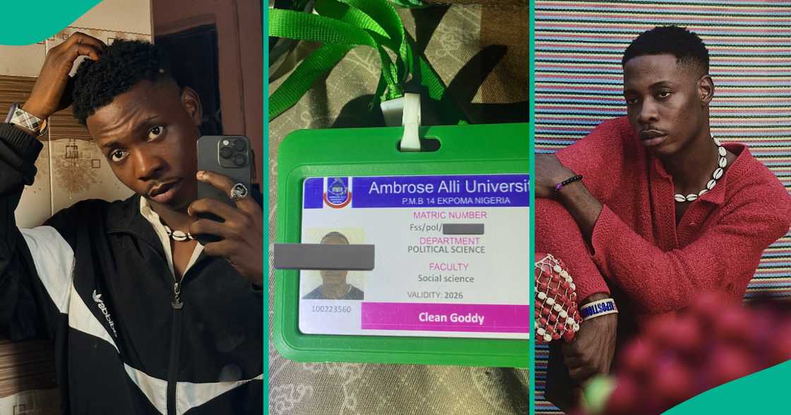 A student of Ambrose Alli University shares his school ID containing his full name. A student of Ambrose Alli University shares his school ID containing his full name.