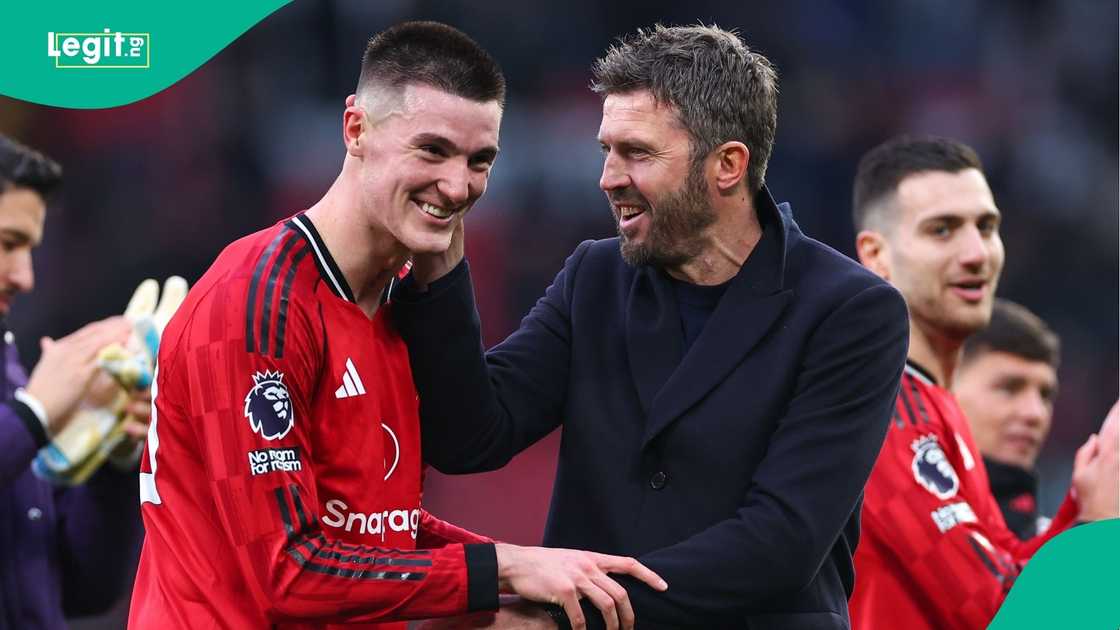 Michael Carrick, Ruben Amorim, Manchester United, Premier League, Football, England.