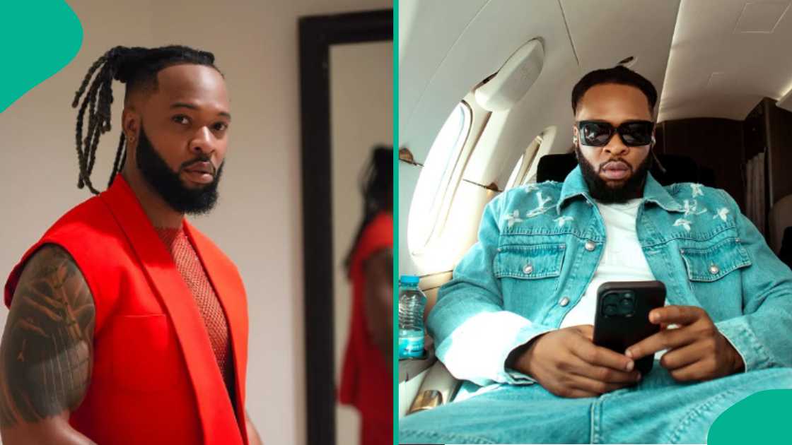 Flavour tells mystery lady to 'open her grocery store' for him to enter.