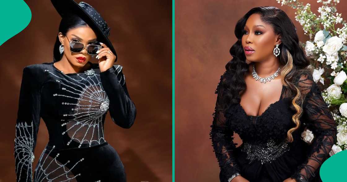Lolade Adebuta hails Iyabo Ojo for being her godmother. Lolade Adebuta hails Iyabo Ojo for being her godmother.