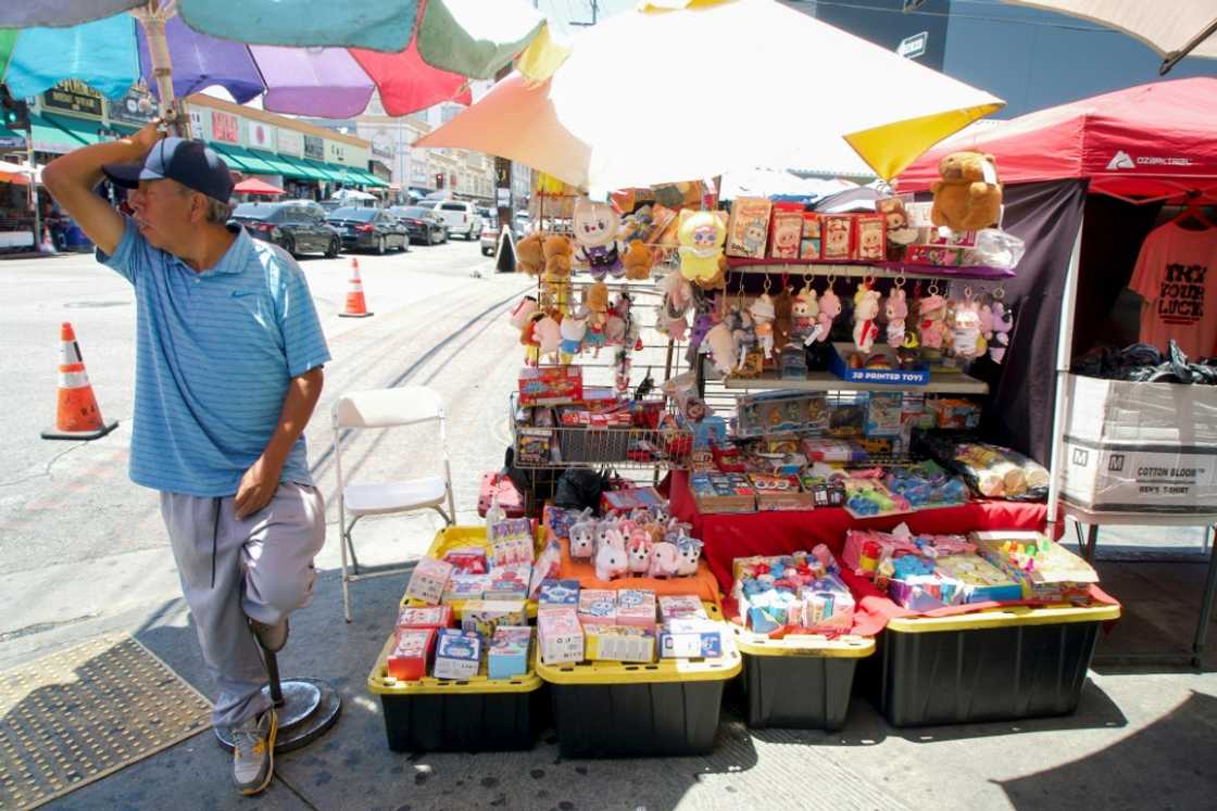 Street vendor Manuel Suarez has worked in LA's Fashion District for 35 years Street vendor Manuel Suarez has worked in LA's Fashion District for 35 years