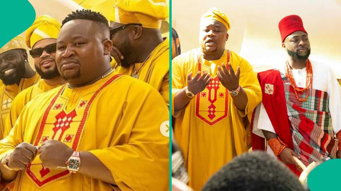 Cubana Chief Priest was absent at Davido's wedding. Cubana Chief Priest was absent at Davido's wedding.