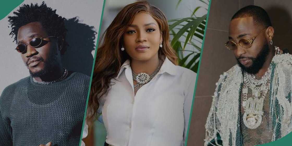 Nasboi says he was signed to Omotola Jalade's record label.