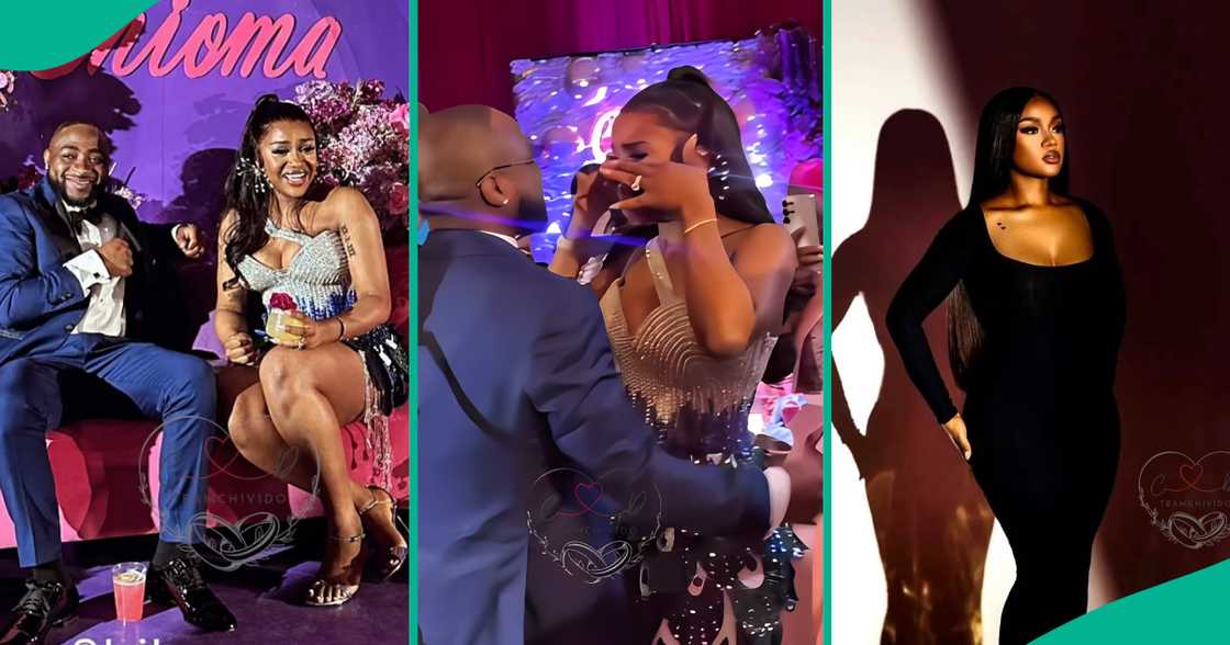 Davido surprises Chioma with a lavish birthday party. Davido surprises Chioma with a lavish birthday party.