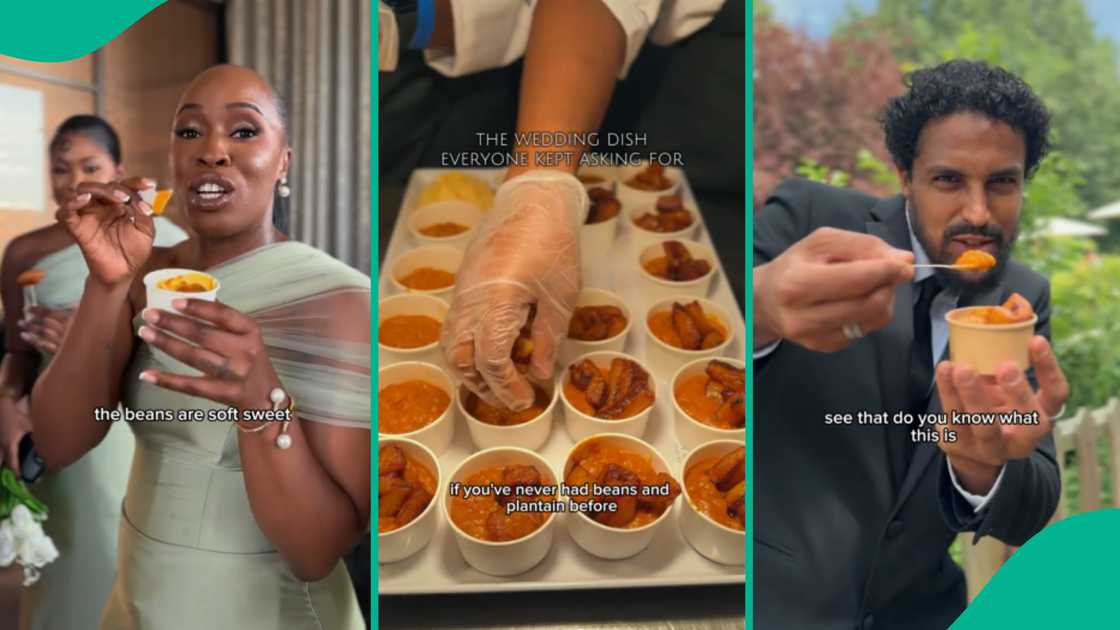 Video trends as UK wedding guests are served beans and plantain