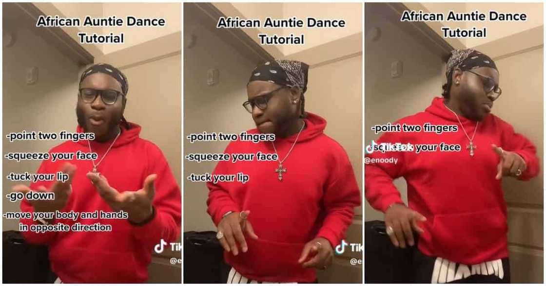 TikToker makes an African auntie dance tutorial