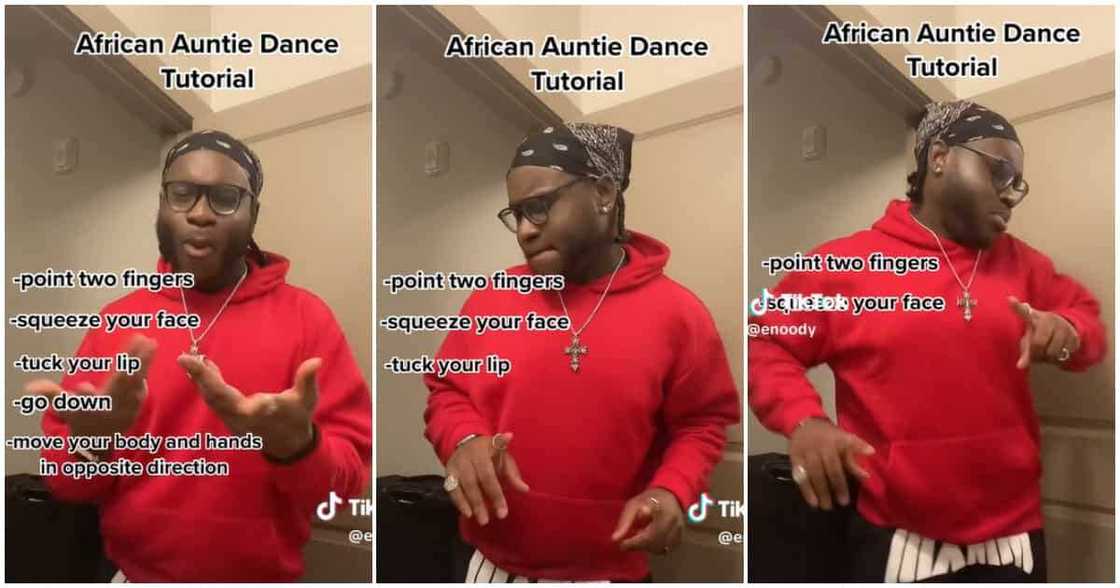 TikToker makes an African auntie dance tutorial TikToker makes an African auntie dance tutorial