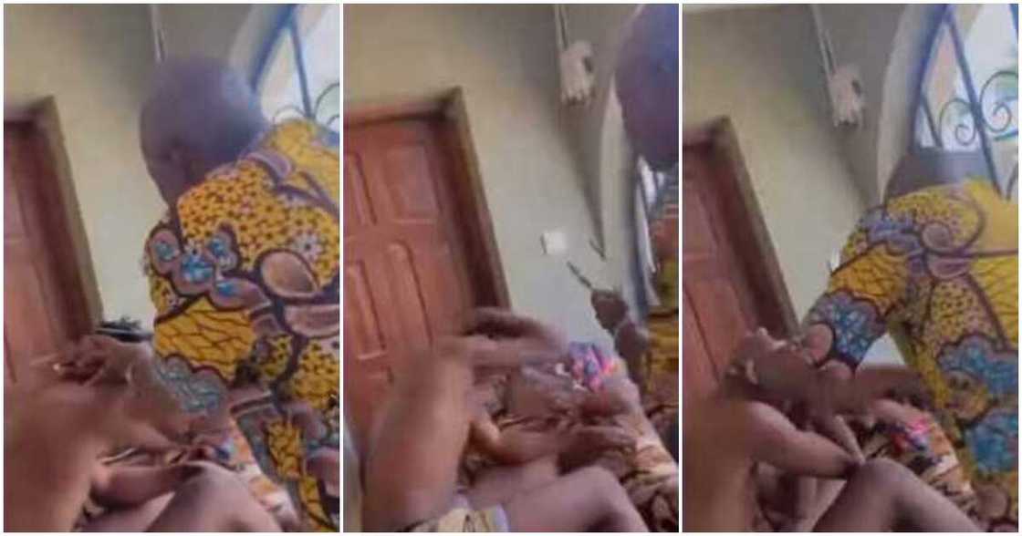 Dread, barb, Nigerian dad, scissors, son Dread, barb, Nigerian dad, scissors, son