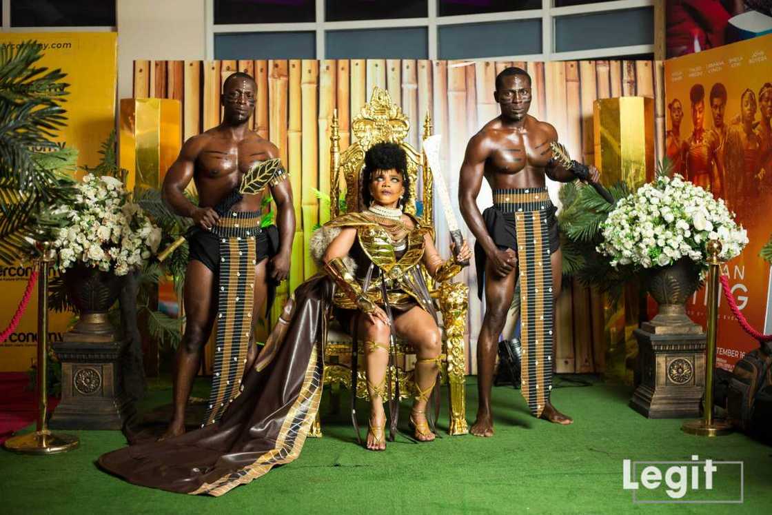 Fashion titan, styled by tianah empire, The Woman King premiere, Iyabo Ojo Fashion titan, styled by tianah empire, The Woman King premiere, Iyabo Ojo