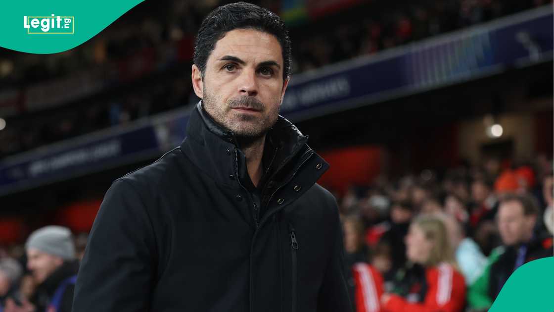 Mikel Arteta, Arsenal, OSV Eindhoven, Emirates Stadium, London, England, UEFA Champions League. Mikel Arteta, Arsenal, OSV Eindhoven, Emirates Stadium, London, England, UEFA Champions League.