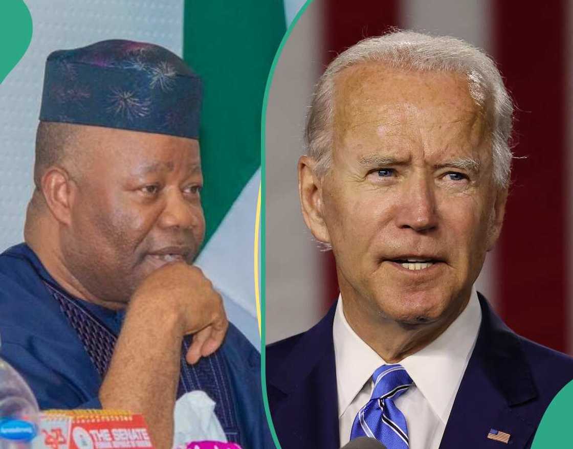 Godswill Akpabio/Joy Bidden/Najeriya/Amurka Godswill Akpabio/Joy Bidden/Najeriya/Amurka