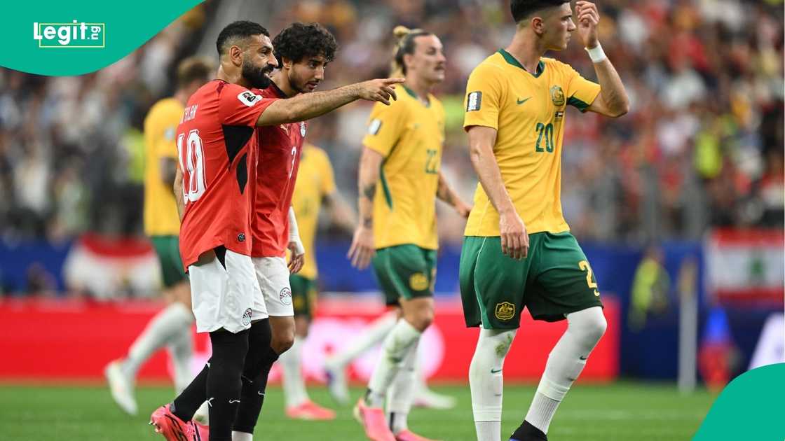 Mohamed Salah, Mohamed Hany, FIFA, World Cup, Australia, Egypt, Dallas Stadium. Mohamed Salah, Mohamed Hany, FIFA, World Cup, Australia, Egypt, Dallas Stadium.