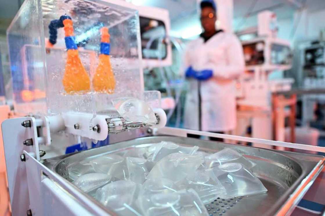 The edible bubble membrane made from seaweed is marketed as a replacement for single-use plastic cups, bottles and sachets The edible bubble membrane made from seaweed is marketed as a replacement for single-use plastic cups, bottles and sachets