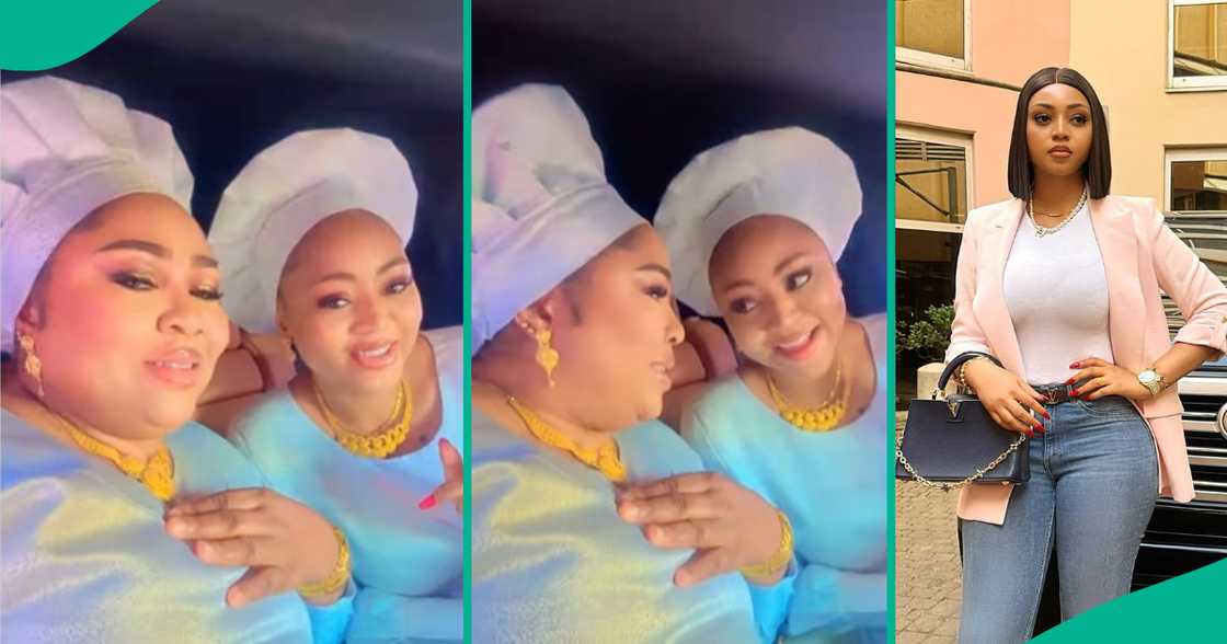 Regina Daniels and her mum attend Cele church anniversary. Regina Daniels and her mum attend Cele church anniversary.
