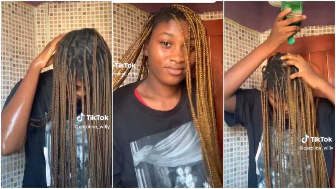 Making braids in Nigeria/Lady intends to carry hair for a year. Making braids in Nigeria/Lady intends to carry hair for a year.